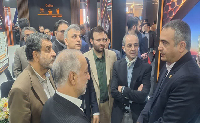 استقبال از حضورگروه شرکت های چادرملو در نمایشگاه کانماین