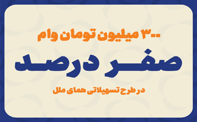 پرداخت وام با کارمزد صفر درصد توسط موسسه اعتباری ملل