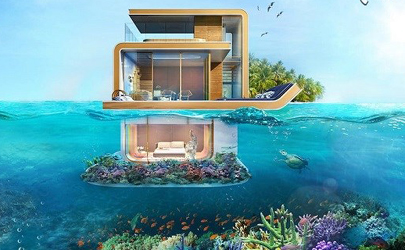 خانه‌های زیرِ آبی در دوبی + تصاویر