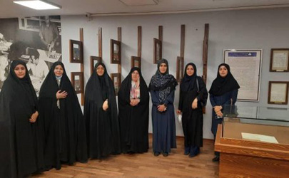 بازدید تعدادی از زنان فعال مدنی از موزه و مرکز اسناد انتشارات علمی و فرهنگی