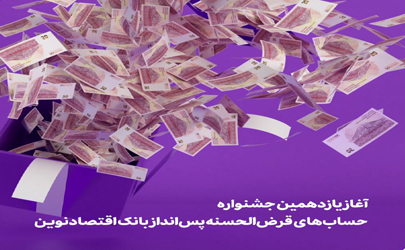 آغاز یازدهمین جشنواره حساب‌های قرض‌الحسنه پس‌انداز بانک اقتصادنوین 