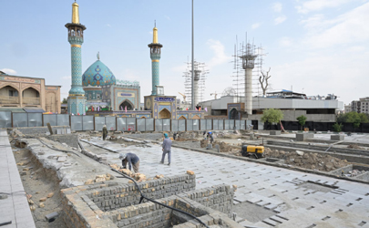 کارگاه عمرانی میدانگاه صالحیه (ع) وارد فاز دوم اجرا شد