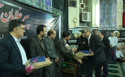 تجلیل از  پیرغلامان حسینی ورودی غربی پایتخت