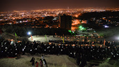 ارتفاعات شمال تهران میعادگاه شب زنده داران شب های قدر است