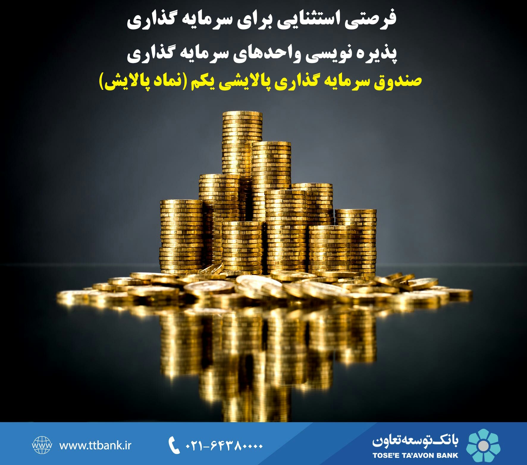 اعلام نحوه پذیره نویسی واحدهای دومین صندوق سرمایه گذاری دولت در بانک توسعه تعاون 