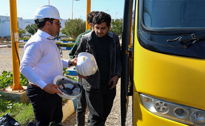 بازدید دانشجویان انستیتو نفت دانشگاه تهران از میدان نفتی سپهر و جفیر