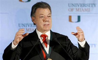 رئیس‌جمهور کلمبیا برنده جایزه صلح نوبل ۲۰۱۶ شد
