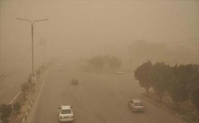 کاهش کیفیت هوا برای 5 استان پدیده گرد و غبار  