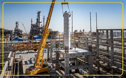 دستاورد فنی چشمگیر نفت سپاهان در مسیر تولید روغن فرایند سبز؛ نصب تجهیزات اکستراکتورهای پروژه TDAE در پالایشگاه نفت سپاهان