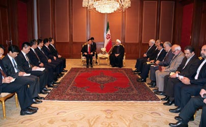 ایران و چین از فرصت های پسا برجام برای تحقق روابط راهبردی بهره بگیرند/ تاکید بر تنظیم جهت گیری روابط برای تحقق برنامه جامع 25 ساله همکاریها