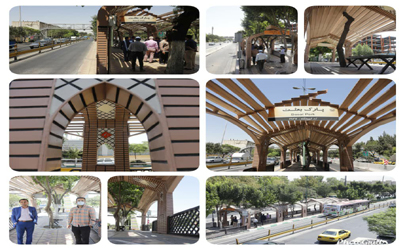 استفاده از الگوی معماری ایرانی- اسلامی در ایستگاه‌های اتوبوس منطقه۱۶ 