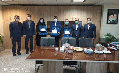 تقدیر از نمایندگان برتر شعبه امیرکبیر بیمه دانا