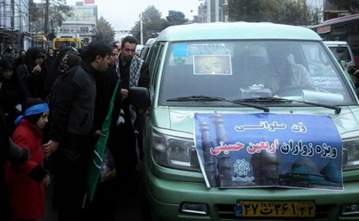 50 دستگاه ون تاکسی در مراسم جاماندگان اربعین سرویس‌دهی رایگان دارند