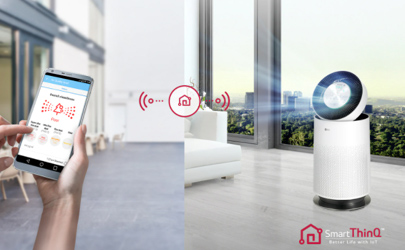 از بین بردن بوهای نامطبوع و ذرات آلاینده هوا در خانه با دستگاه تصفیه هوای  LG Puricare 