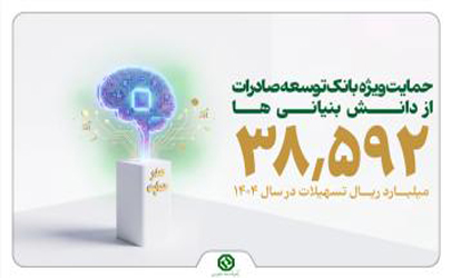 گزارش تسهیلات دهی بانک توسعه صادرات ایران نشان داد: دانش بنیان ها در صدر حمایت های مالی