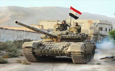ارتش سوریه با سازوبرگ نظامی آماده ورود به منبج است