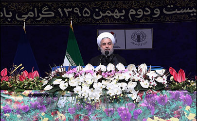 انقلاب اسلامی، انقلاب همه مذاهب، اقوام و نسل های ایرانی است/ راه انقلاب را با مدیریت جهادی و تا رسیدن به همه اهداف بلند انقلاب ادامه می دهیم/ این ملت در برابر تهدید پاسخ قاطع خواهد داد