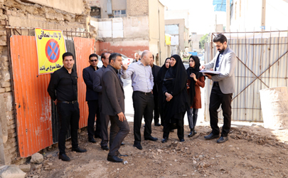 بازدید عضو هیأت رئیسه شورای اسلامی شهر تهران از روند اجرای الگوی نوسازی در محلات اتابک و مینابی