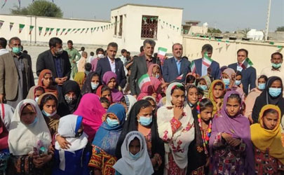 افتتاح مدرسه امید تجارت در روستای «بمباسری» چابهار