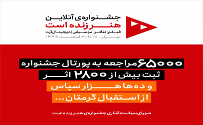 ۲۸۰۰اثر به دبيرخانه جشنواره «هنر زنده است» رسيد