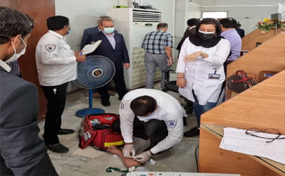 امدادرسانی بیمارستان بانک ملی ایران به همکاران در سیستان و بلوچستان 