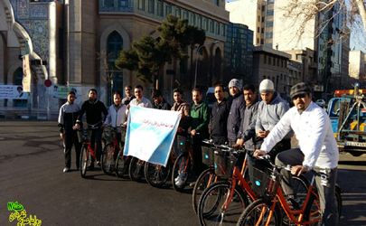 رکابزنی منطقه 17 در روز جهانی دوچرخه سواری 