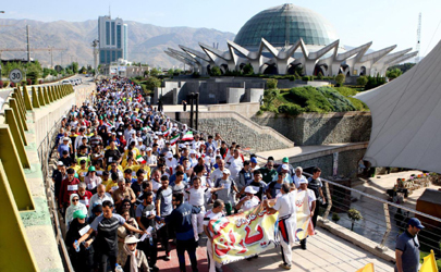 همایش دو همگانی هزاران نفری «روز المپیک» برگزار شد