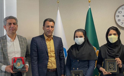 علیرضا هادی از روابط عمومی بیمه باران تقدیر کرد 