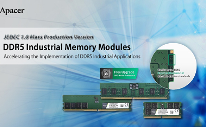 شرکت اپیسر  از نسخه ی JEDEC 1.0 در تولید انبوه حافظه های DDR5 رو نمایی کرده است