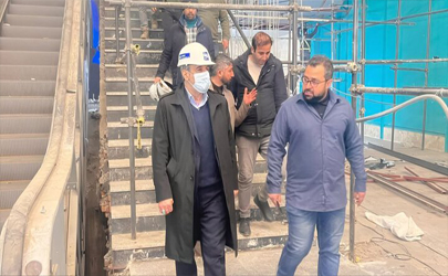 بازدید شهردار منطقه ۱۲ از پروژه ایستگاه مترو میدان خراسان 