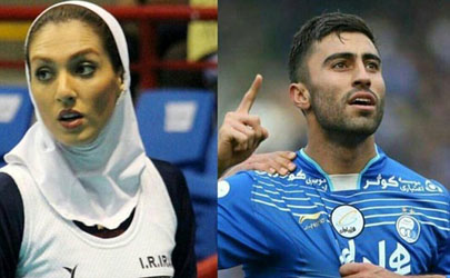 اولین زوج لژیونر ورزش ایران در بلژیک + تصاویر
