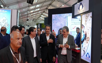 افتتاح پانزدهمین نمایشگاه رویداد معدن و صنایع معدنی با حضور آقاجانلو