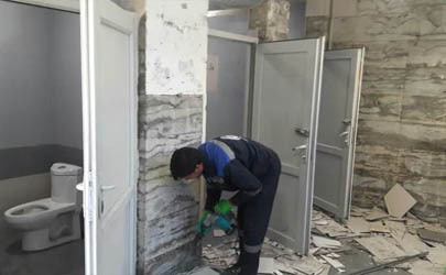 آغاز مرمت و نوسازی سرویس بهداشتی مسجد اخوان اسلامی و بوستان آتش‌نشان