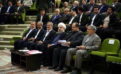حضور سرپرست بانک دی در دیدار رییس جمهور با مدیران استان البرز