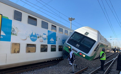 برخورد دو قطار در خط پنج مترو تهران /متروی کرج-تهران تعطیل شد +عکس 