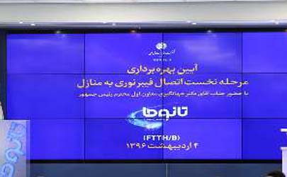 افتتاح شبکه دسترسی برپایه فیبر نوری مخابرات (تانوما)