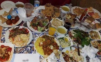 افطاری پولدارهای سعودی در ماه رمضان +تصاویر