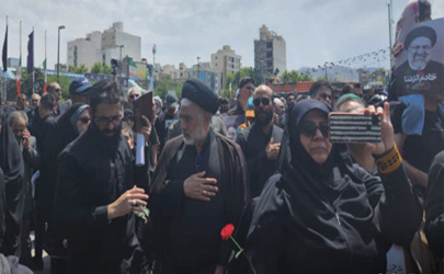 حضور مدیرعامل موسسه اعتباری ملل، در مراسم تشییع رییس جمهور فقید
