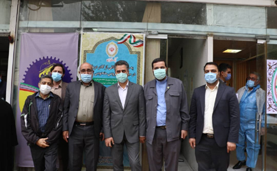 خدمت رسانی بانک ملی ایران به مدافعان سلامت در هفته بسیج