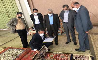 بازدید مدیر عامل موسسه اعتباری ملل از کارخانجات  شرکت سهامی فرش ایران