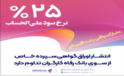 تامین مالی واحدهای تولیدی از سوی بانک رفاه کارگران 