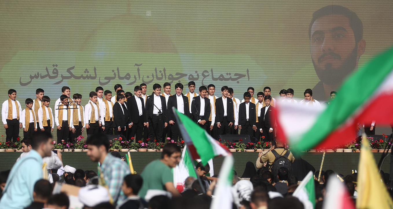 اجتماع نوجوانان آرمانی لشکر قدس برگزار شد