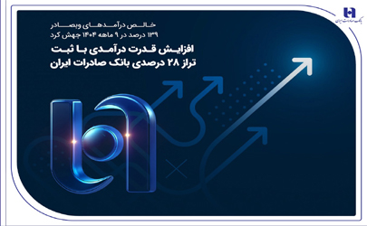 افزایش قدرت درآمدی با ثبت تراز ۲۸ درصدی بانک صادرات ایران 