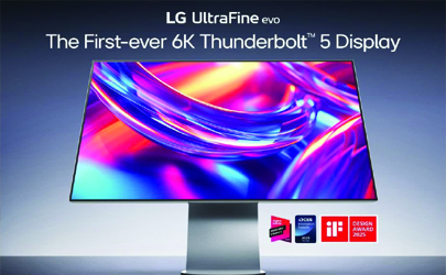 ال‌جی نخستین مانیتور K6 جهان با پشتیبانی از Thunderbolt™ 5 را معرفی کرد