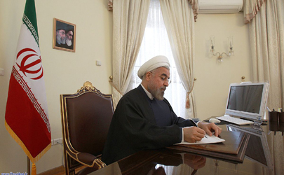 دکتر روحانی پیام تبریک برای رجب طیب اردوغان فرستاد