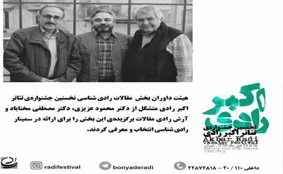 اسامی مقالات برگزیده برای حضور در مرحله نهایی بخش مسابقه مقالات و سمینار رادی شناسی