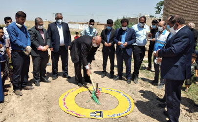 آغاز عملیات ساختمانی خانه بهداشت روستای«ابوسحاب» خوزستان با حمایت بانک ایران زمین
